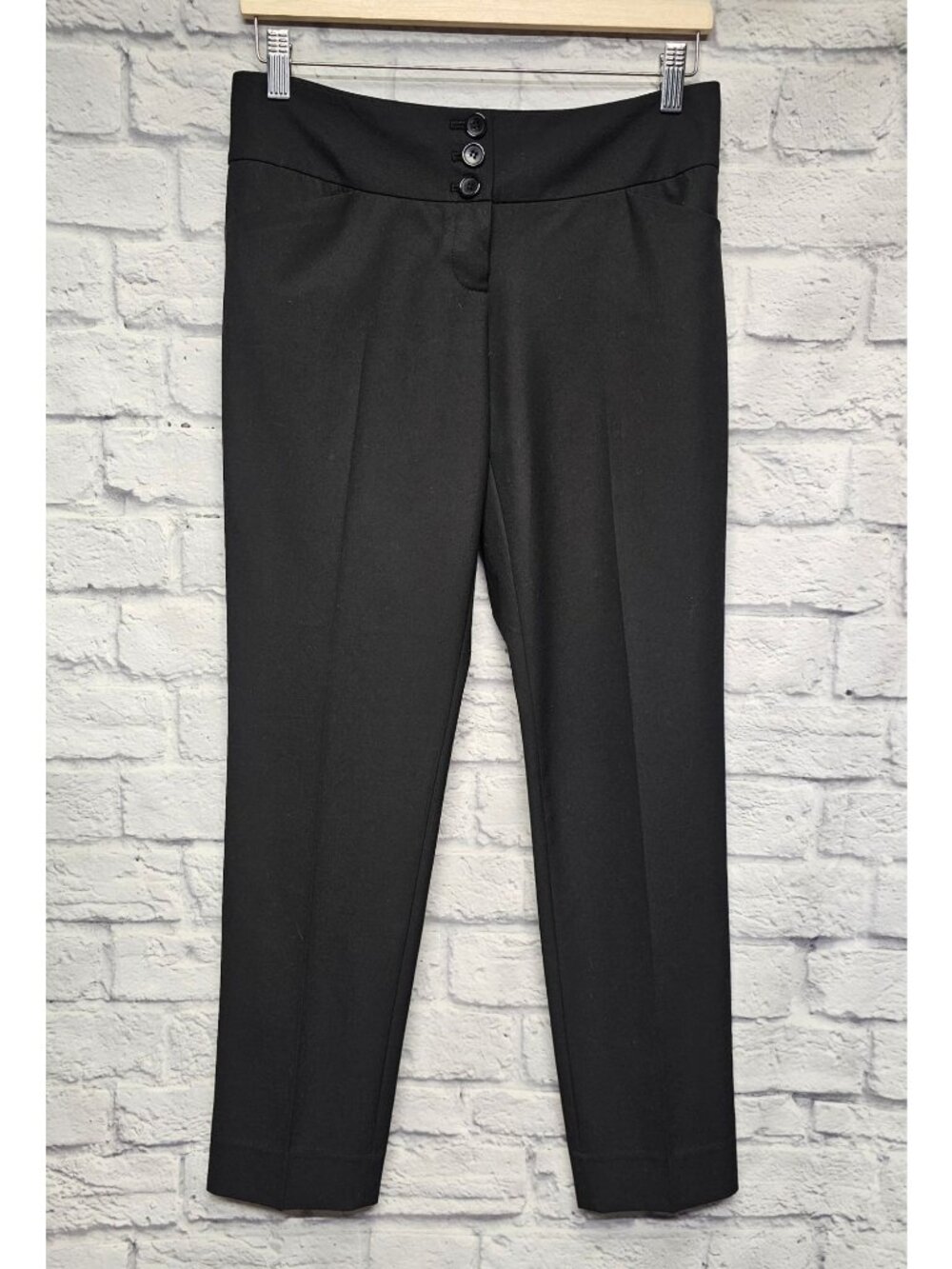 THE LIMITED 2 BLACK COLLECTION DREW FIT PLEAT POCKET BUTTON DRESS WORK PANTS